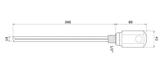 Rezistență electrică cu termostat pentru calorifer – 600w alb
