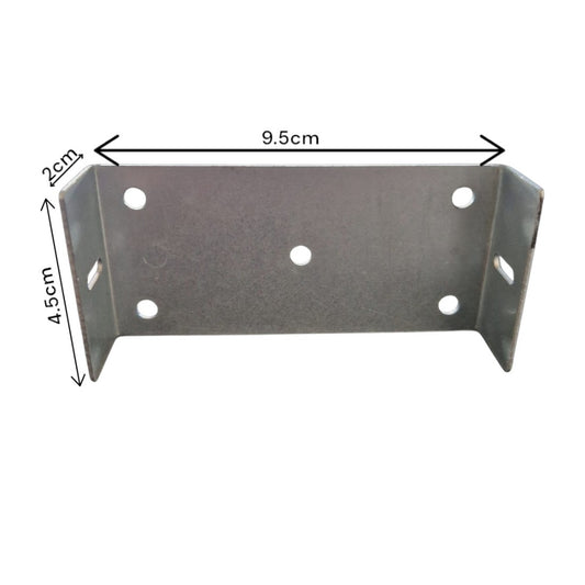 Suport interior pentru profil Rectangular WPC, Naimeed D6216, 9.5x4.5x2cm, Gri