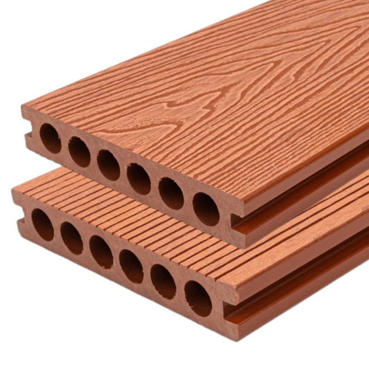 Pardoseala decking terasa din compozit WPC, Naimeed D6483, rezistenta sporita, 290x14x2.5cm, Caramiziu