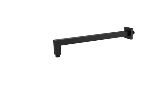 Braț de duș pătrat 40cm – negru mat