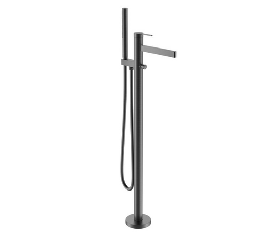 Baterie înaltă cadă ELEGANT, cu montaj în pardoseală – gun metal