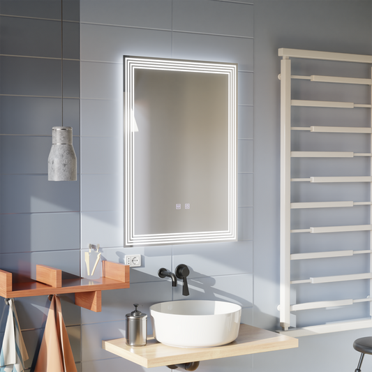 Oglinda LED Rectangulara, Dezaburire, 60x80cm, ADIS Basic Touch