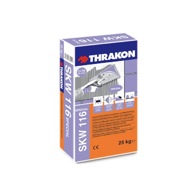 Adeziv gresie/faianță SKW 116, 25 kg Alb