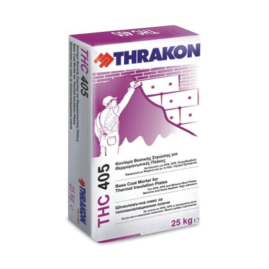 Adeziv / masa de spaclu pt termoizolante, Thrakon THC 405, gri 25kg