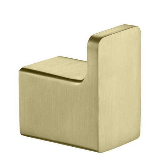 Cuier de perete MONO, auriu periat, din oțel inoxidabil – 25×35 mm