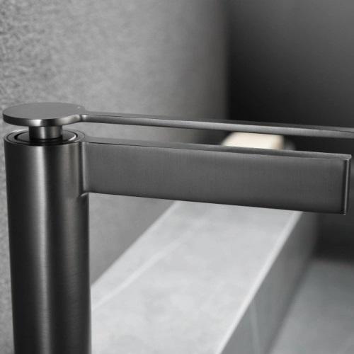 Baterie inalta lavoar ELEGANT, cu montaj pe blat – gun metal