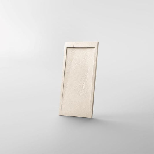 Cădiță de duș STONE 120×90 cm – Marmură Turnată, Bej Mat