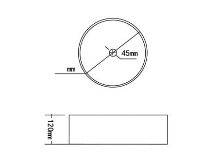 Lavoar rotund GLAM, din sticlă, montaj pe blat, 39,5×39,5x12cm – gri deschis
