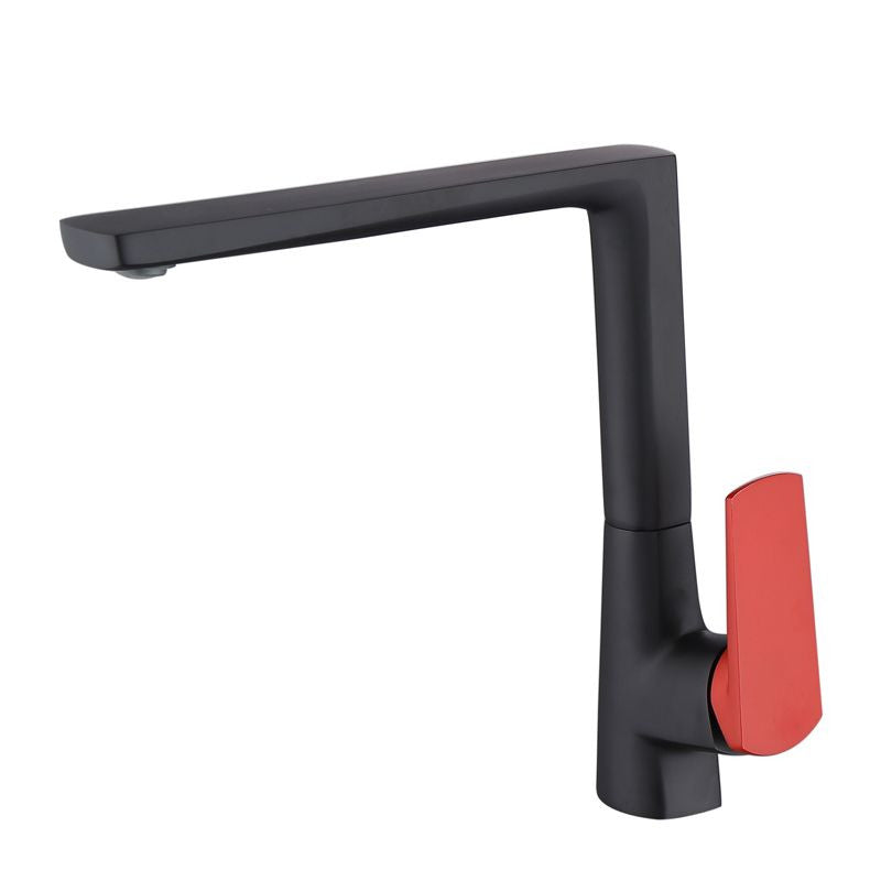 Baterie bucatarie LEGA negru maner rosu