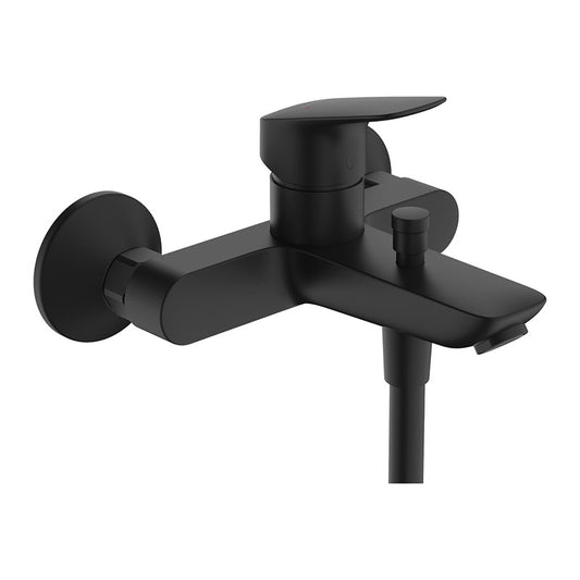 Baterie cada - dus, Hansgrohe, Logis, negru mat