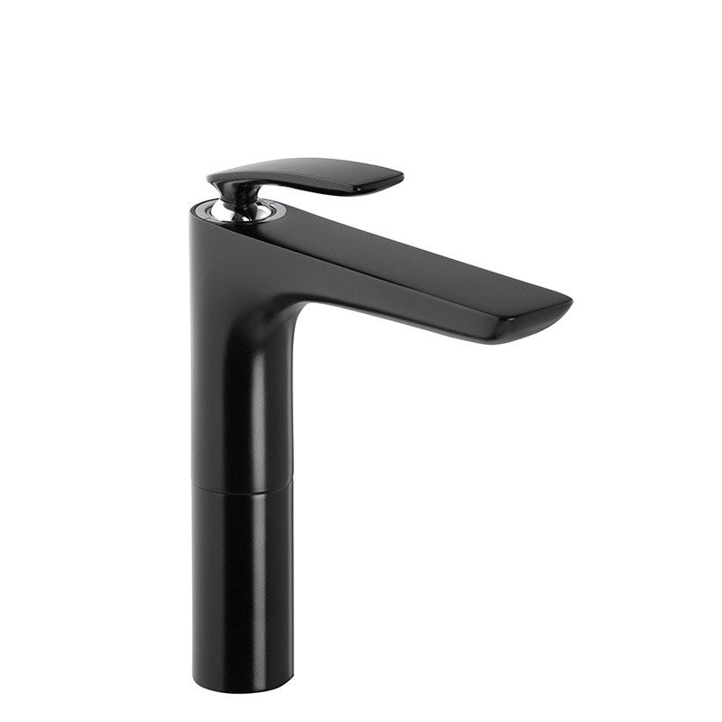 Baterie de lavoar, Kludi, Balance, inalta, negru mat