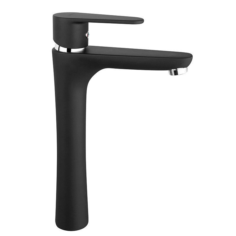 Baterie inalta de lavoar Ferro, Algeo Black, fara ventil, negru