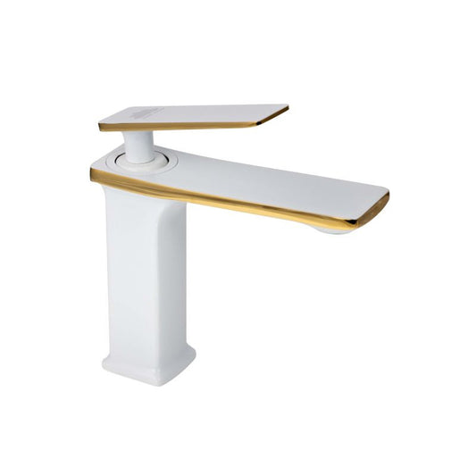 Baterie lavoar Athos alb-auriu