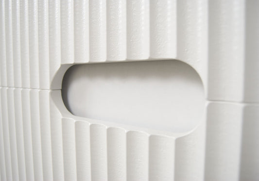 Mobilier Baie MDF Kit și lavoar, Seria 009, Suspendat, Sertare, 60cm, Alb