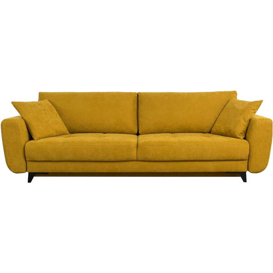 Canapea extensibila KARISA, stofa catifelata verde inchis - Kronos 25, cu lada depozitare, 246x111x93 cm