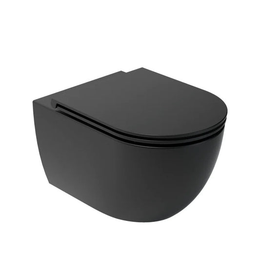 Capac WC ARIZONA Slim, SoftClose, QuickRelease – negru