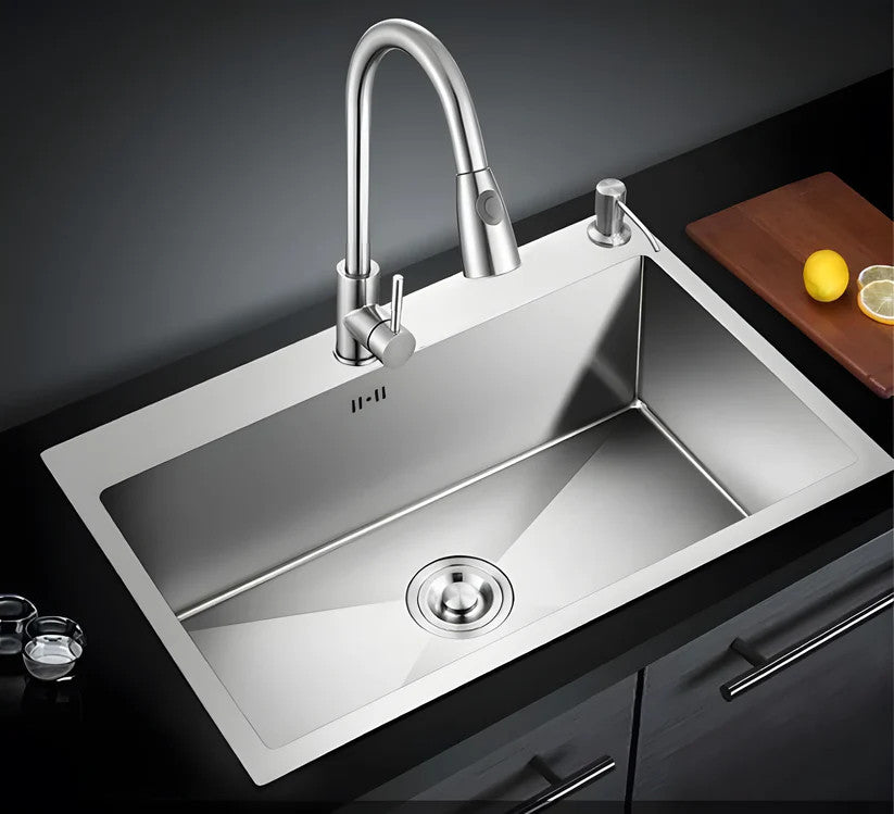 Chiveta multifunctionala cu accesorii incluse, HM-TAP, Hole Satin 68x45x19 cm