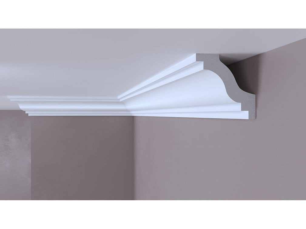 Cornisa decorativa alba din DUROTEC 53