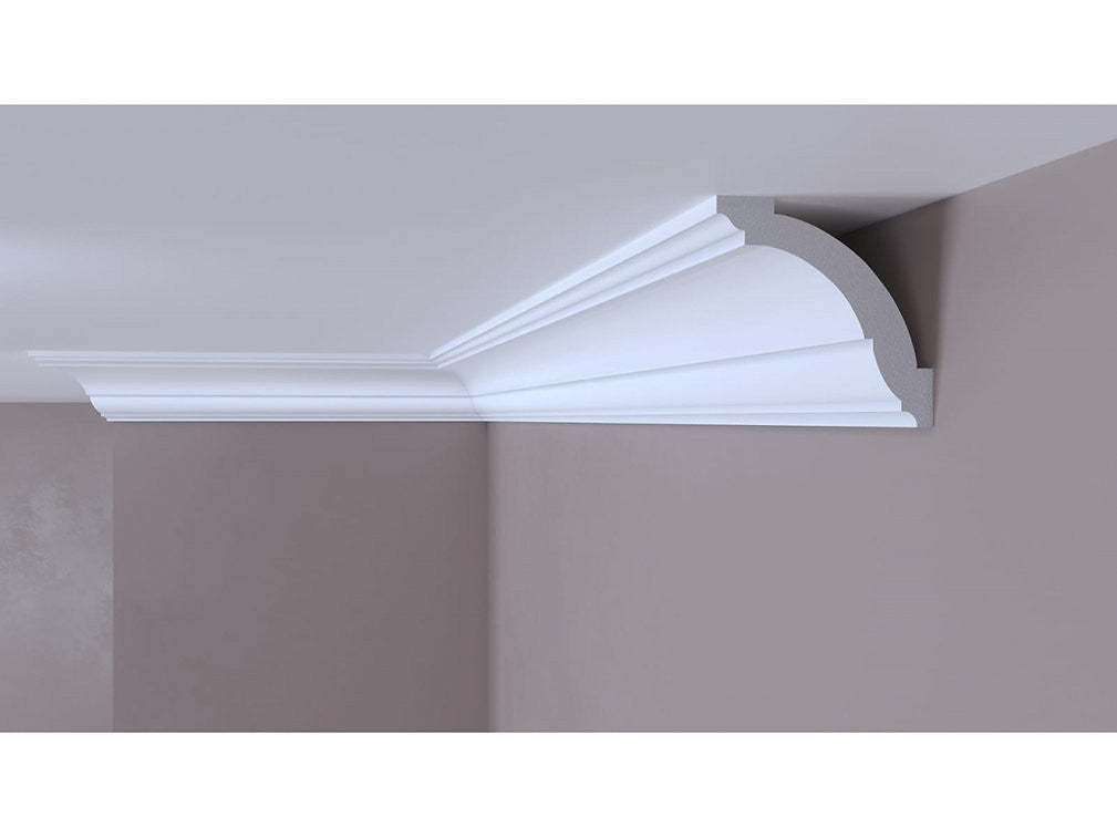 Cornisa decorativa alba din DUROTEC 55