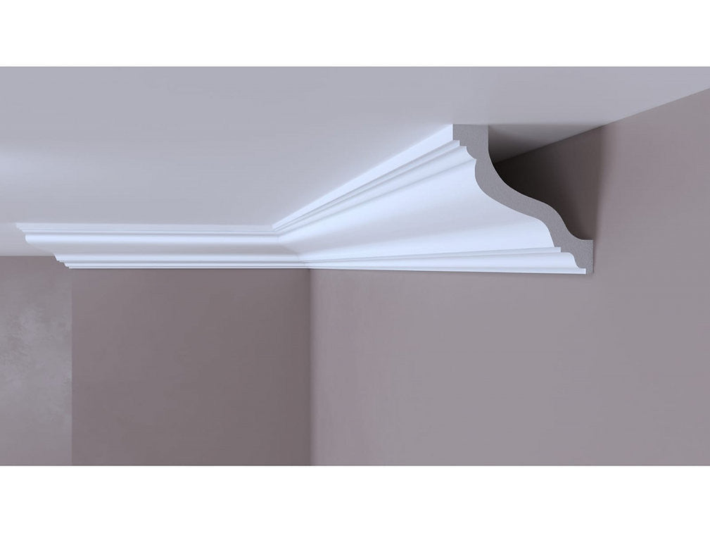 Cornisa decorativa alba din DUROTEC 57