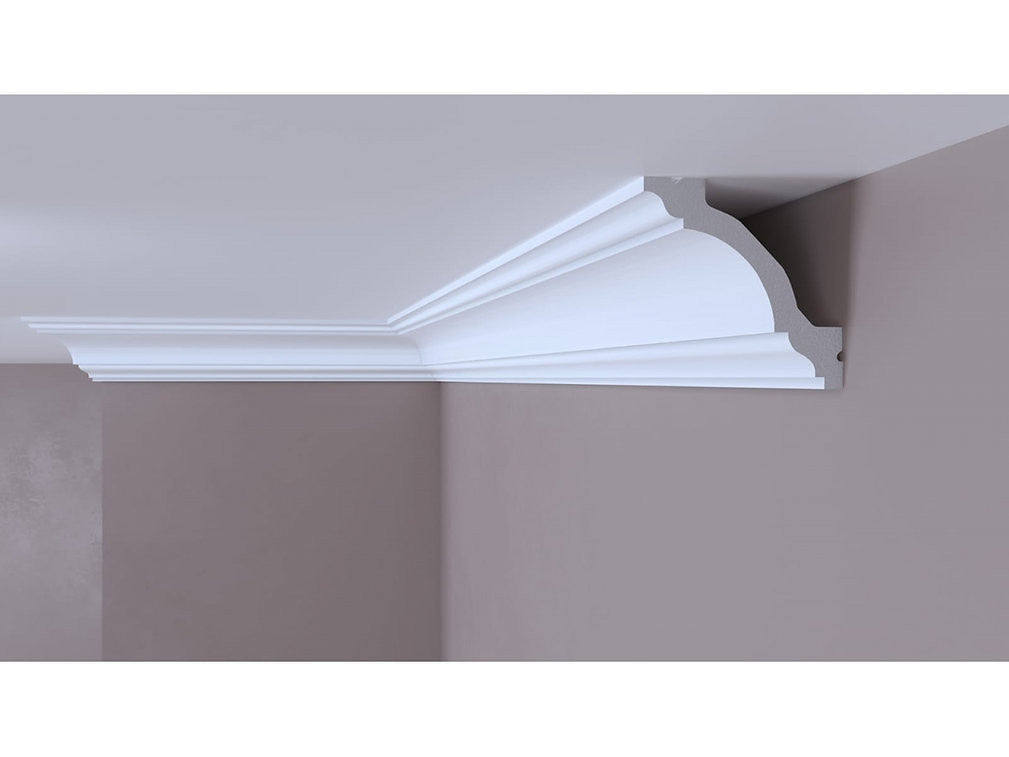 Cornisa decorativa alba din DUROTEC 60