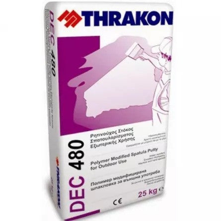 Glet de nivelare pe baza de ciment Thrakon DEC 480 alb 20kg