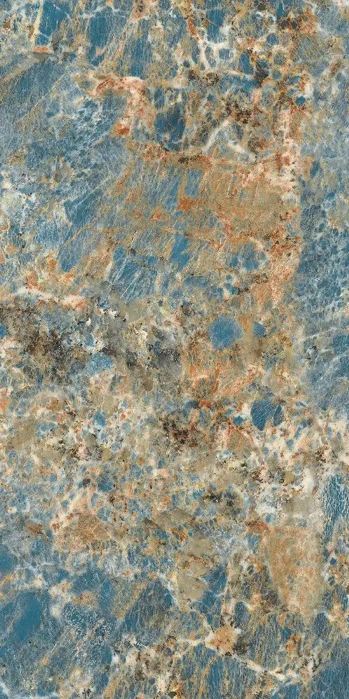 Gresie portelanata rectificata Amazone Aqua Albastru