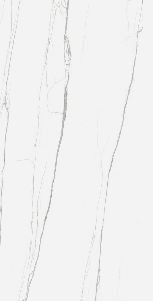 Gresie portelanata White Peak Silver - Lucios 60x120 cm