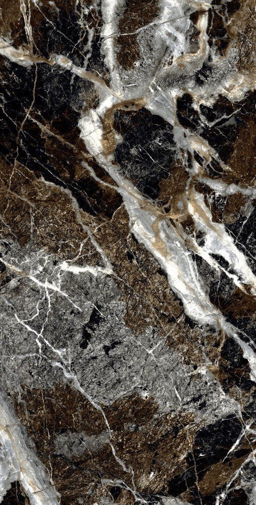 Gresie Unique Black High Gloss 60x120cm