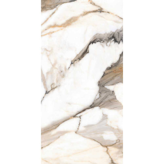 Gresie Warm Marble Beige Polished Rect 60x120 cm