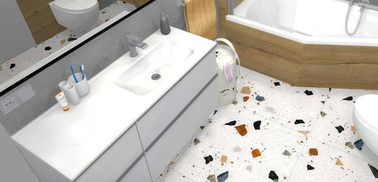 Lavoar încorporabil 120cm (80+40) dreapta – SKAPPA