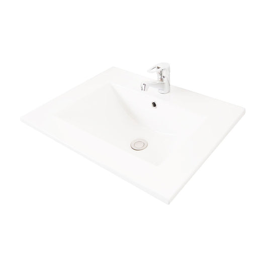 Mobilier Baie MDF și lavoar MiniSlim, Seria 386, 50cm, Alb