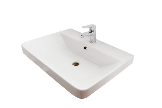 Mobilier Baie MDF și lavoar, Seria 502, 60cm, Alb