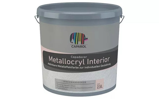 Metallocryl Interior - Vopsea decorativă pentru interior, cu efect metalizat, 1.25 l