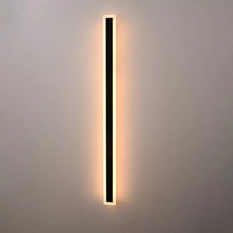 Aplica LED de Exterior Mack, Lungime 120cm, 16W, IP65, Metal, Liniar, Negru