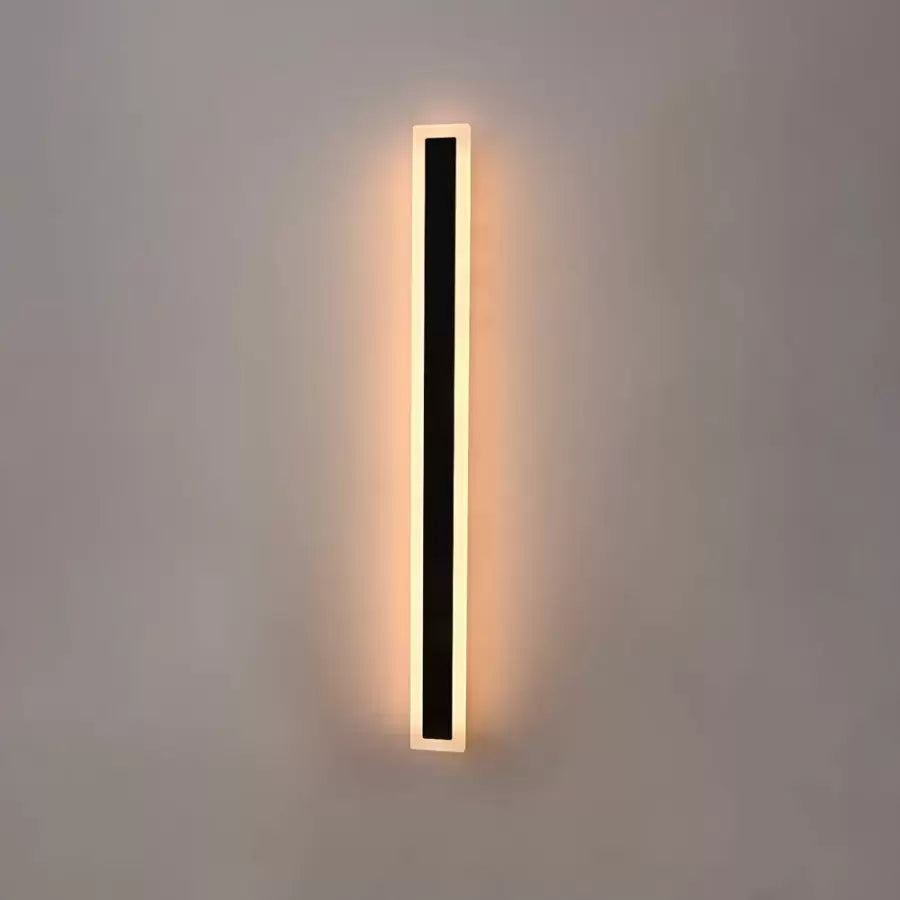 Aplica LED de Exterior Mack, Lungime 90cm, 13W, IP65, Metal, Liniar, Negru