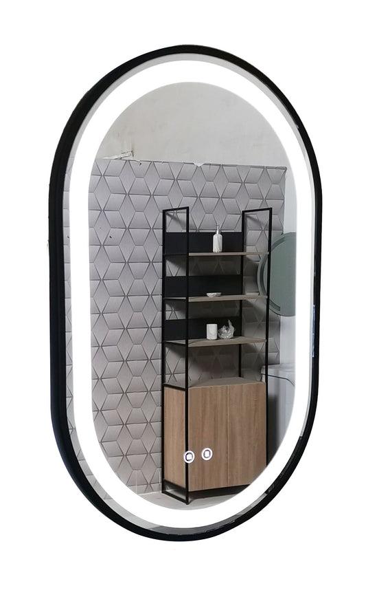 Set Mobilier Baie cu lavoar și Oglindă, Seria 067, Suspendat, Sertare, 50cm, Alb