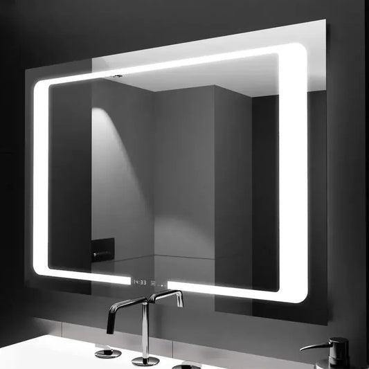 Oglinda LED Senzor Sole Sistem Dezaburire Ceas Temperatura 90x60 cm Colectia Marcello Funghi