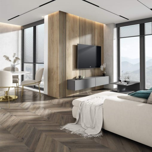 Panou riflat 3D Olmo, Oak Craft, 270x12.2cm, Lamelio