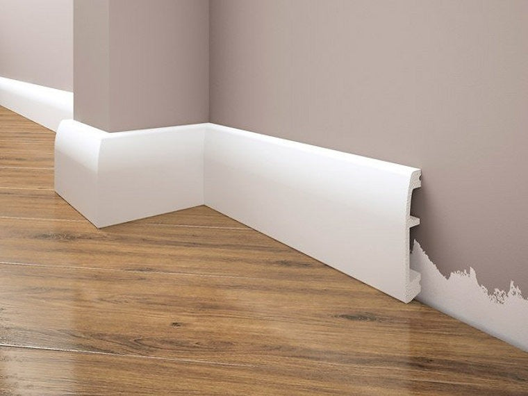 Plinta decorativa alba duropolimer 06