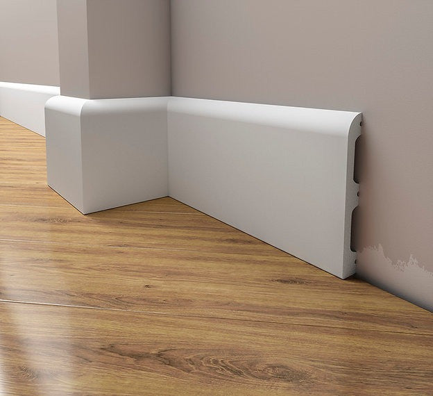 Plinta decorativa alba duropolimer 10