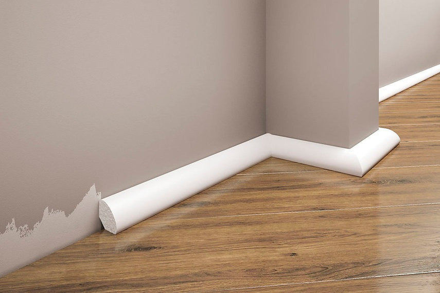 Plinta decorativa alba duropolimer 12