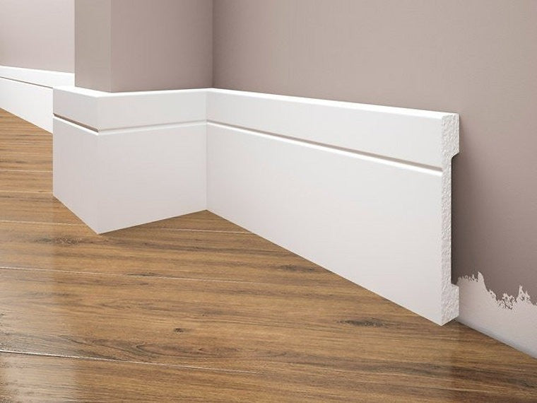 Plinta decorativa alba duropolimer 20