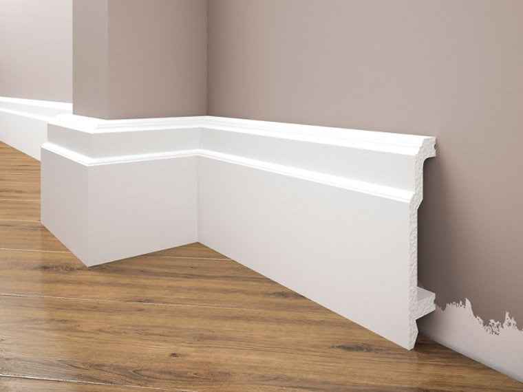 Plinta decorativa alba duropolimer 26