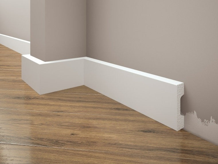 Plinta decorativa alba duropolimer 27