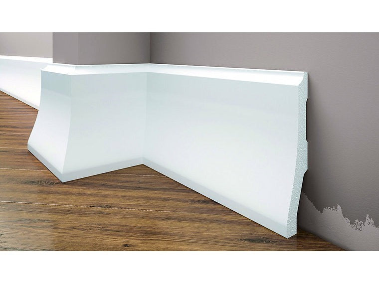 Plinta decorativa alba duropolimer 34