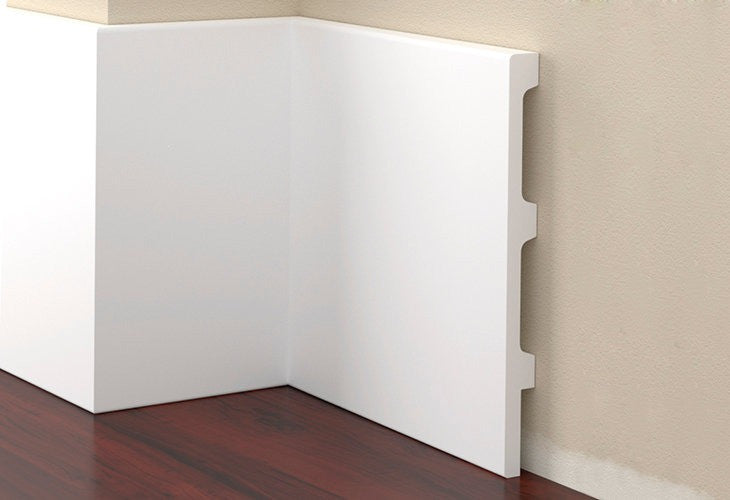 Plinta decorativa alba duropolimer 39