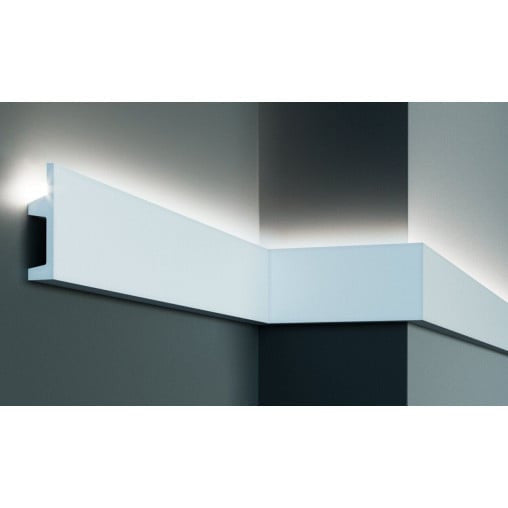 Profil pentru banda LED din poliuretan KF504 - 10.2x2.5x200 cm