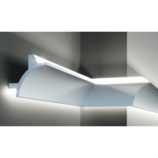 Profil pentru banda LED din poliuretan KF706 - 11.5x11.5x200 cm