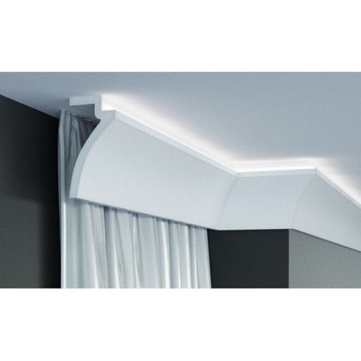 Profil pentru banda LED din poliuretan KF801 - 12x6x200 cm